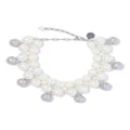 Simone Rocha White Bell pearl-embellished necklace - Silver