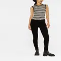 7 For All Mankind velvet-effect skinny trousers - Black