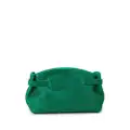 Ferragamo crystal-embellished leather clutch - Green