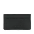 Zegna logo-patch leather cardholder - Black