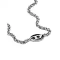Diesel logo-pendant chain necklace - Silver
