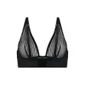 Wolford stripe mesh soft cup bra - Black