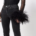 Saint Laurent feather-embellished necklace - Black