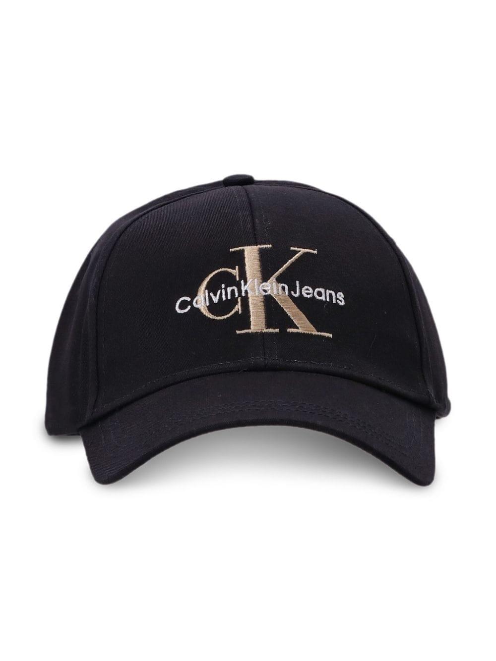 Calvin Klein logo-embroidered baseball cap - Black