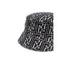 FENDI FF-jacquard bucket hat - Black
