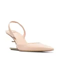 FENDI 100mm sculpted-heel slingback pumps - Pink