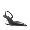 FENDI 100mm sculpted-heel leather pumps - Black