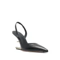 FENDI 100mm sculpted-heel leather pumps - Black