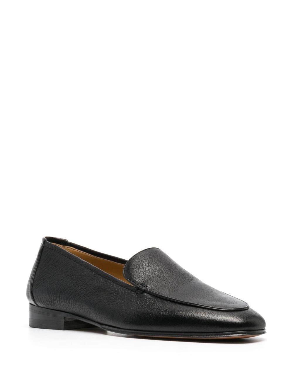 The Row Adam leather loafers - Black