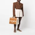 FENDI logo-print tote bag - Brown