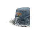 FENDI embroidered-logo bucket hat - Blue