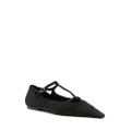 The Row Cyd suede ballerina shoes - Black