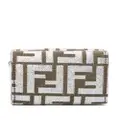 FENDI FF-print canvas wallet - Brown