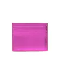 Roberto Cavalli monogram-plaque leather cardholder - Pink