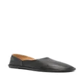 The Row Canal leather ballerina shoes - Black