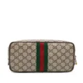 Gucci Savoy leather wash bag - Brown