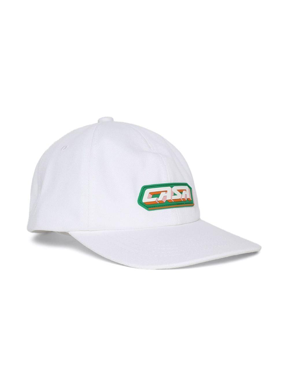 Casablanca Casa Racing cotton cap - Neutrals