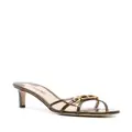 TOM FORD Whitney 55mm logo-chain mules - Brown