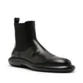 Jil Sander round-toe leather ankle boots - Black
