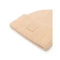 Acne Studios face-patch ribbed-knit beanie - Neutrals