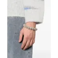 Acne Studios crystal-embellished cord bracelet - Silver