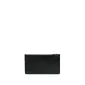 Kiton logo-lettering leather wallet - Black