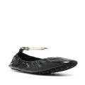 FENDI Filo leather ballerina hsoes - Black