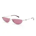 Alexander McQueen Eyewear 0456S geometric-frame sunglasses - Silver