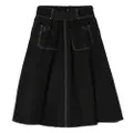 Max Mara Yamato A-line midi skirt - Black