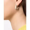 Bottega Veneta triangle hoop earrings - Neutrals