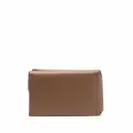 Acne Studios grained-effect trifold wallet - Brown