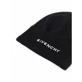 Givenchy logo print beanie - Black