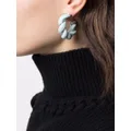 Bottega Veneta twist-detail hoop earrings - Silver