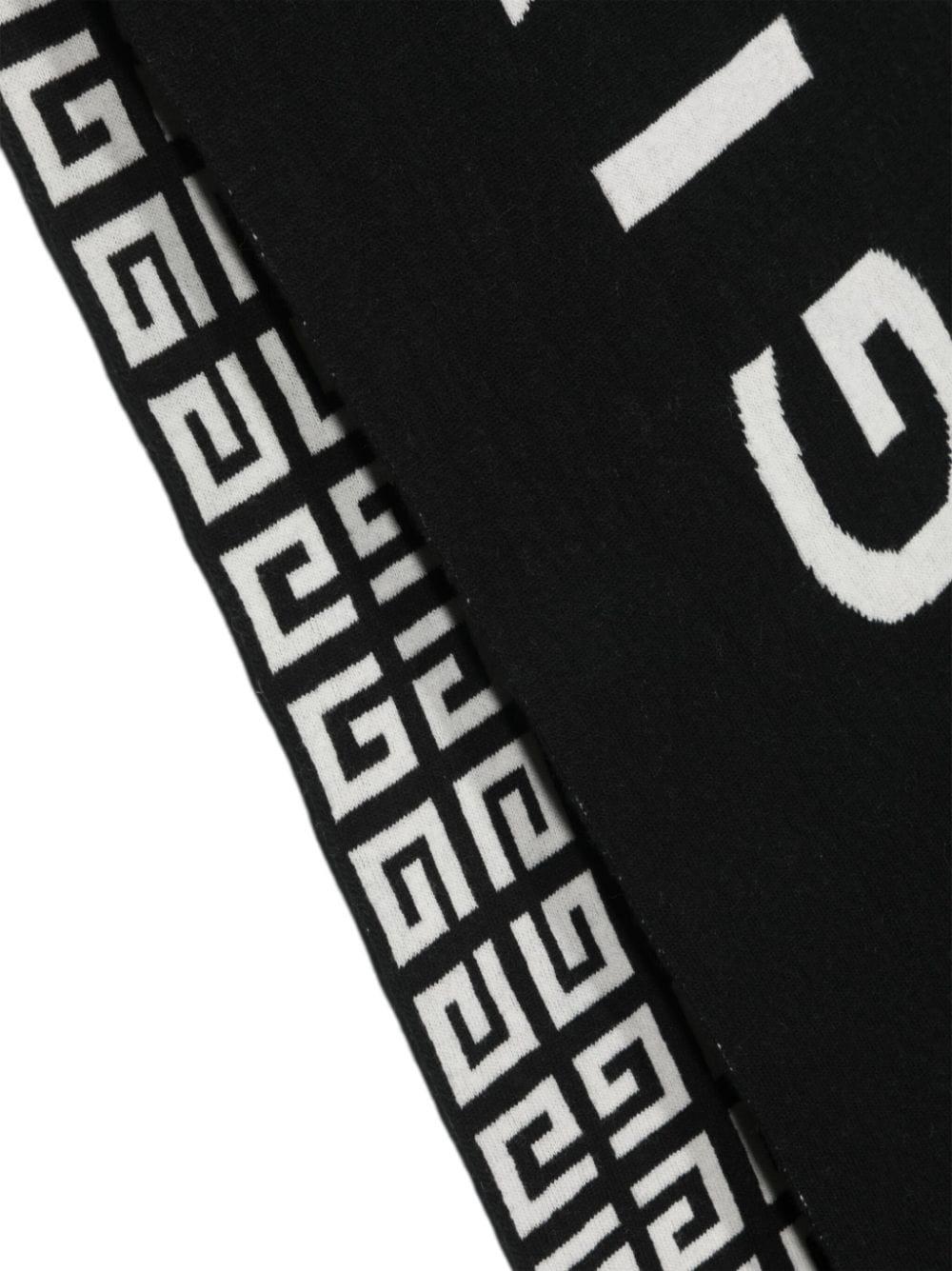 Givenchy logo intarsia-knit scarf - Black