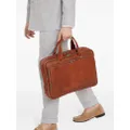 Brunello Cucinelli zipped leather briefcase - Brown