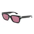 Alexander McQueen Eyewear oversized-frame sunglasses - Black