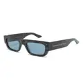 Alexander McQueen Eyewear AM 0449S square-frame sunglasses - Brown