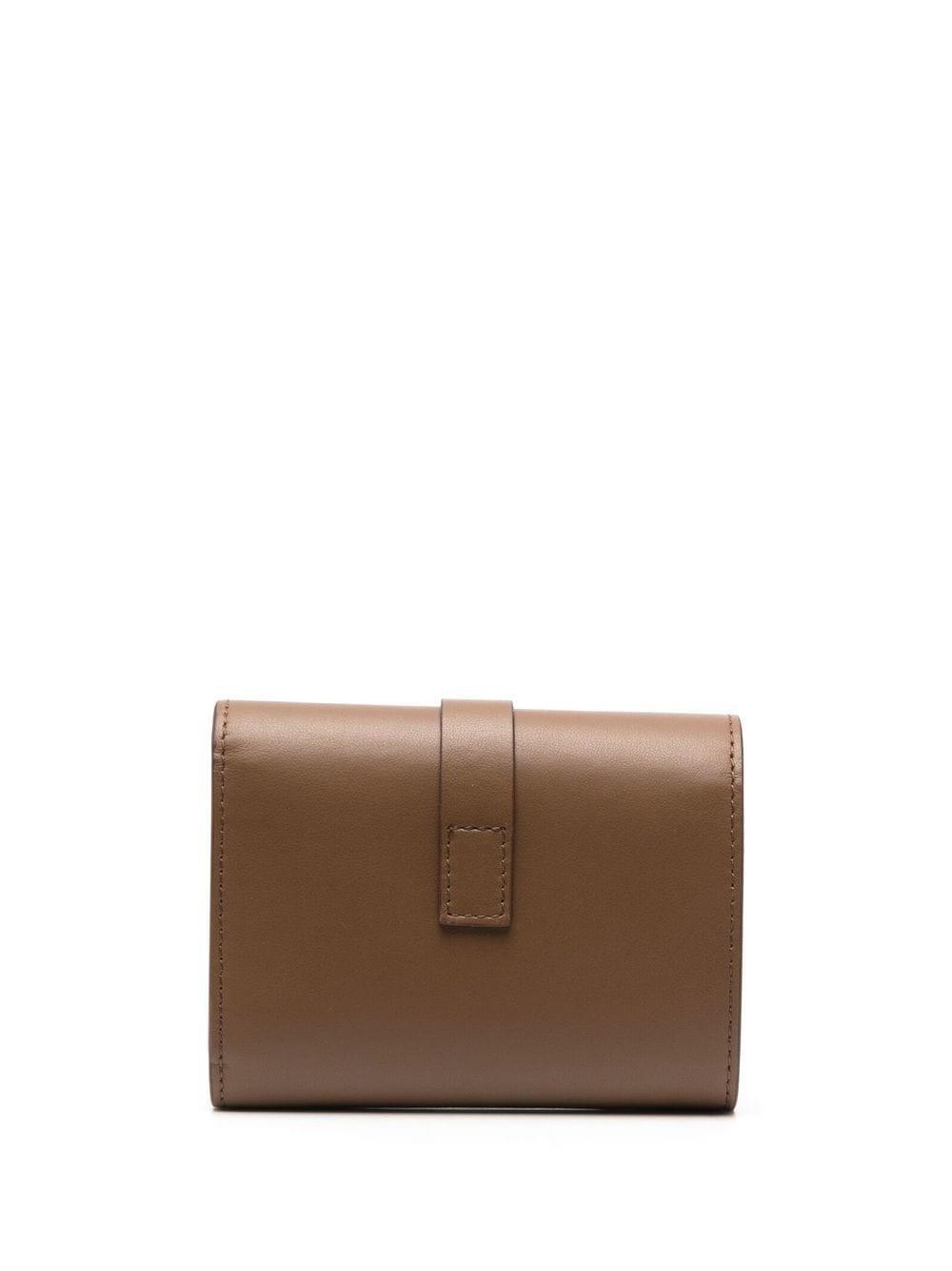 Acne Studios knot-detail leather wallet - Brown