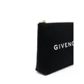 Givenchy logo-print clutch bag - Black