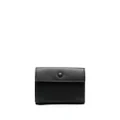 Acne Studios logo-lettering leather wallet - Black