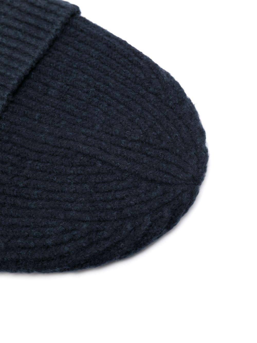 Acne Studios ribbed-knit beanie - Blue