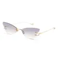 Eyepetizer Beat butterfly-frame sunglasses - Gold