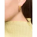 Bottega Veneta hoop-detail Disc earrings - Gold