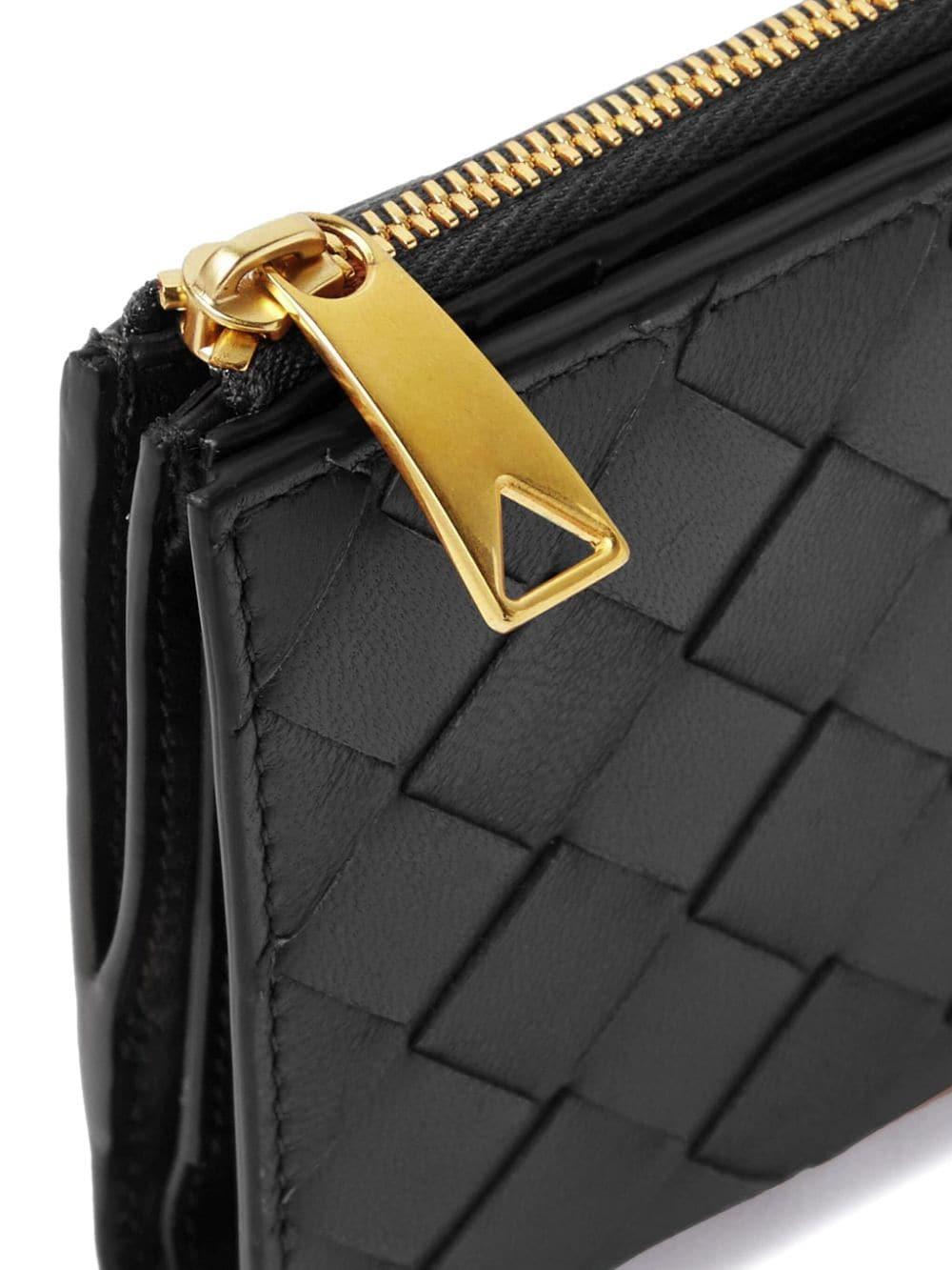 Bottega Veneta small Intrecciato leather wallet - Black
