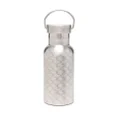 Karl Lagerfeld K/Monogram bottle and holder set - Silver