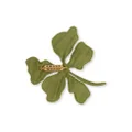 Alberta Ferretti beaded floral brooch - Green