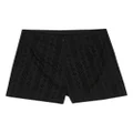DKNY high-waist broderie-anglaise shorts - Black