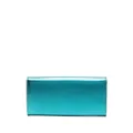 Roberto Cavalli monogram-plaque leather wallet - Blue