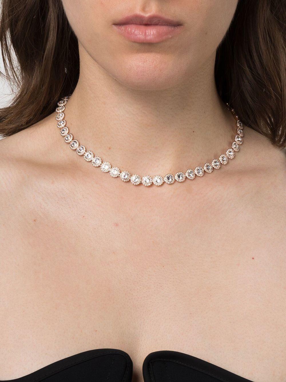 Swarovski Angelic crystal-embellished necklace - Pink