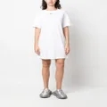 Nike Swoosh logo-embroidered T-shirt dress - White